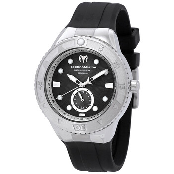 Cruise Quartz Black Dial Watch TM120003