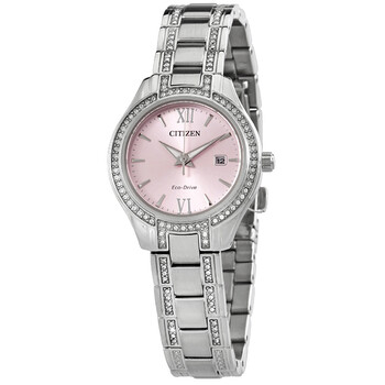 Crystal Pink Dial Watch FE123051X