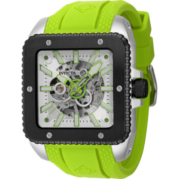 Cuadro Hand Wind White Dial Watch