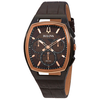 Curv Chronograph Quartz Brown Dial Watch 98A264