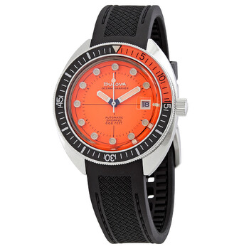 Devil Diver Automatic Orange Dial Watch 96B350