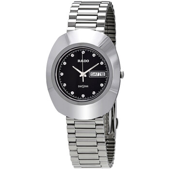 Diastar Black Dial Stainless Steel Watch R12391153