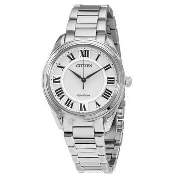EcoDrive Arezzo White Dial Watch EM097053A