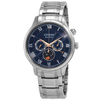 EcoDrive Blue Dial Moon Phase Watch AP105081L