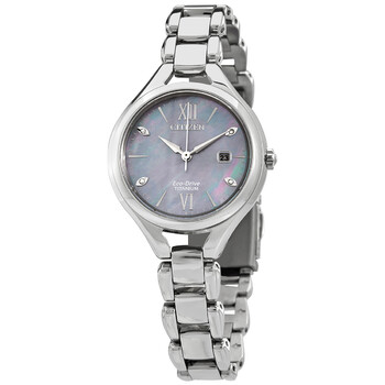 EcoDrive Blue Mother of Pearl  Dial Watch EW256086X