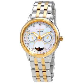 EcoDrive Calendrier Chronograph Diamond Watch FD000451D