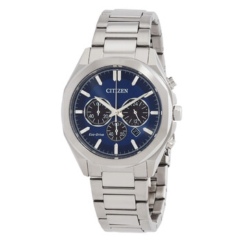 EcoDrive Chronograph Blue Dial Watch CA459081L