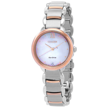 EcoDrive Mother of Pearl Dial Watch EM092485Y