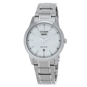 EcoDrive White Dial Watch AW010051A
