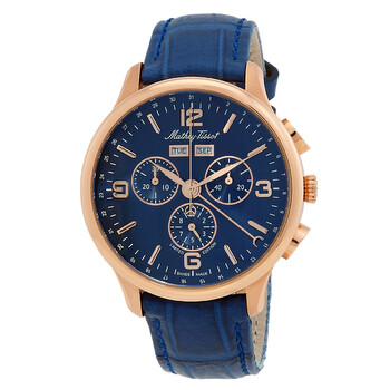 Edmond Chronograph Quartz Blue Dial Watch H1886CHPBU