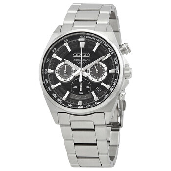 Essentials Chronograph Quartz Black Dial Watch SSB397P1