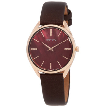 Essentials Quartz Bordeaux Dial Watch SWR082