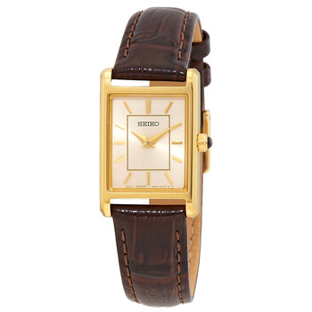 Essentials Quartz Light Champagne Dial Watch SWR066