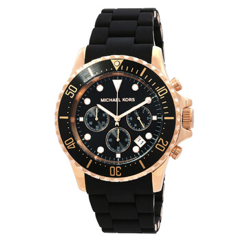 Everest Chronograph Quartz Black Dial Watch MK9055