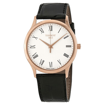 Excellence 18kt Rose Gold Black Leather Watch T926.410.76.013.00