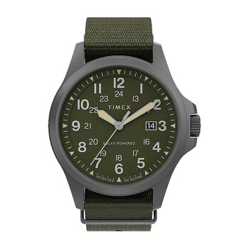 Expedition North Field Post Solar Green Dial Watch TW2V03700