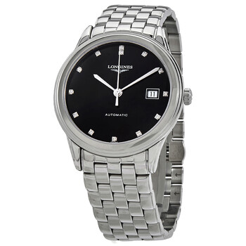 Flagship Automatic Diamond Black Dial Watch L4.974.4.57.6