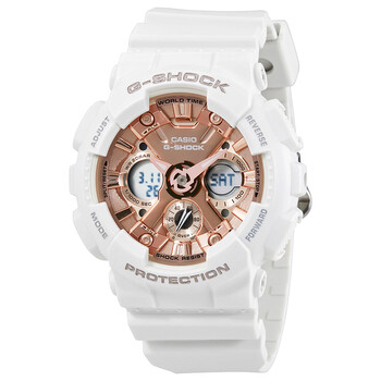 GShock S Series Rose Gold Dial Sports Watch GMAS120MF7A2
