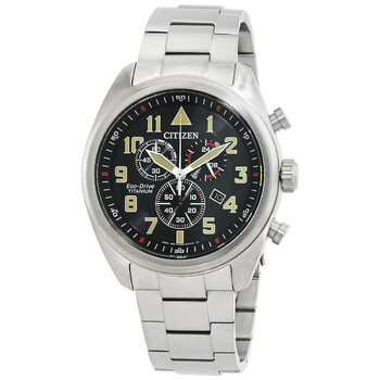Garrison Chronograph Black Dial Watch AT248081E
