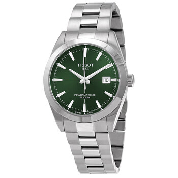 Gentleman Powermatic 80 Silicium Automatic Green Dial Watch T127.407.11.091.01