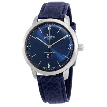 Glashutte Sixties Panorama Date Automatic Blue Dial Watch