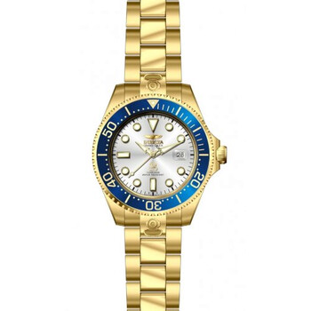 Grand Diver Automatic Silver Dial 18kt Gold Ionplated