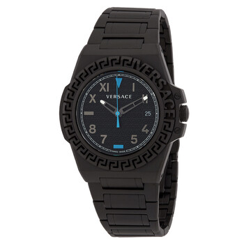 Greca Reaction Quartz Black Dial Watch VE3I00622