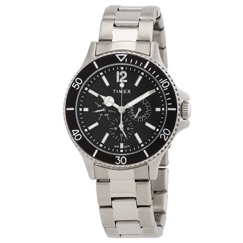 Harborside Multifunction Quartz Black Dial Watch TW2U13100
