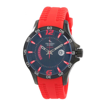 Hurricane 3 Hands Silicon Quartz Black Dial Watch SM116SBKNRRS