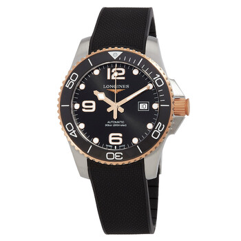 HydroConquest Automatic Black Dial Watch L3.782.3.58.9