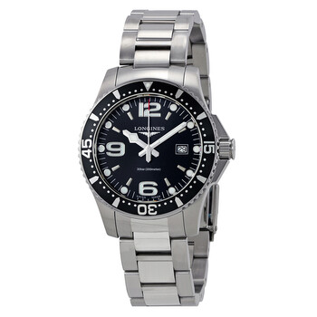 HydroConquest Black Dial 39mm Watch L3.730.4.56.6