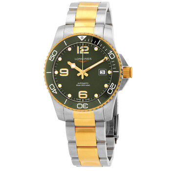 Hydro Conquest Automatic Green Dial Watch L3.781.3.06.7