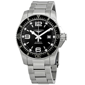 Hydroconquest Automatic 44 mm Black Dial Watch L3.841.4.56.6