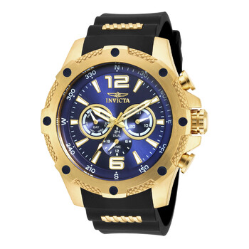 IForce MultiFunction Blue Dial Black Polyurethane Watch