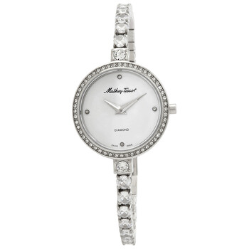 Infinity Quartz Diamond Crystal Silver Dial Watch D986SAI