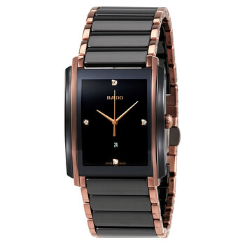 Integral L Black Dial Ceramic Diamond Watch R20207712
