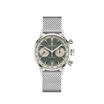 IntraMatic Chronograph Automatic Green Dial Watch H38416160