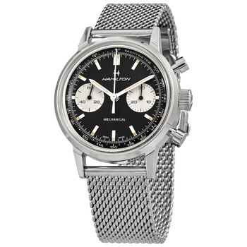 IntraMatic Chronograph Hand Wind Black Dial Watch H38429130