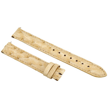 Ivory 14 MM Ostrich Leather Strap