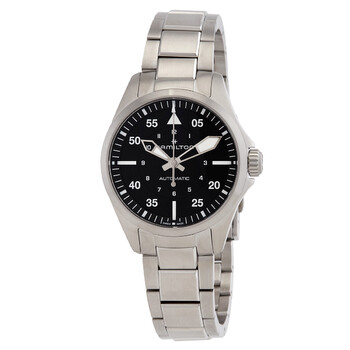 Khaki Aviation Automatic Black Dial Watch H76215130