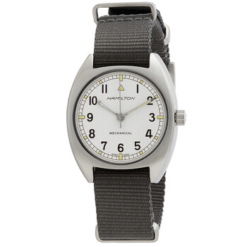 Khaki Aviation Pilot Pioneer Mechanical Hand Wind Silver Dial Watch H76419951