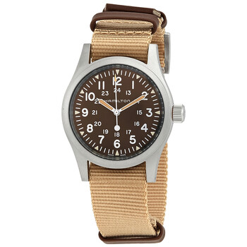 Khaki Field Hand Wind Brown Dial Watch H69439901