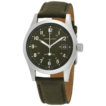 Khaki Field Mechanical Green Dial Watch H69439363