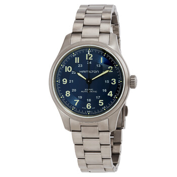 Khaki Field Titanium Automatic Blue Dial Watch H70545140