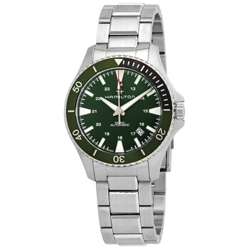 Khaki Navy Automatic Green Dial Sprite Bezel Watch H82375161