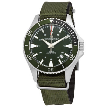 Khaki Navy Automatic Green Dial Sprite Bezel Watch H82375961