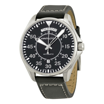 Khaki Pilot Automatic Black Dial Watch H64615735