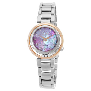 L EcoDrive Diamond Pink Mother of Pearl Dial Watch EM111480Y