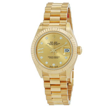 Lady Datejust Automatic Diamond Champagne Dial Watch 279178CRDP