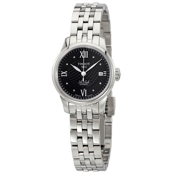 Le Locle Automatic Black Diamond Dial Watch T41.1.183.56